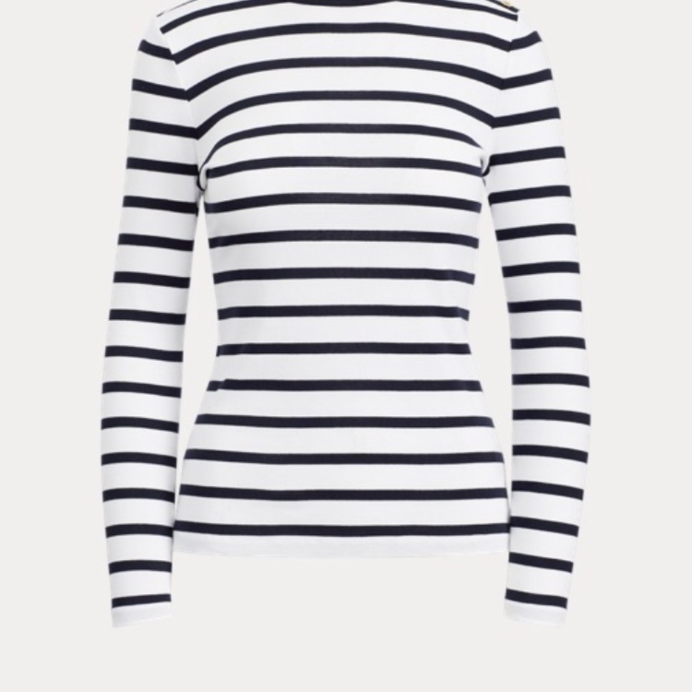Ralph Lauren Stripped Button top